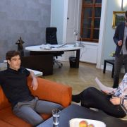 Na úvod nám David sdělil 10 nejhloupějších otázek, které kdy dostal od novinářů. Naštěstí na našem seznamu nebyly.