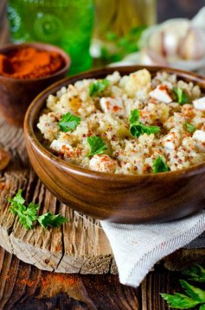 uzene tofu bulgur shutterstock 295874870